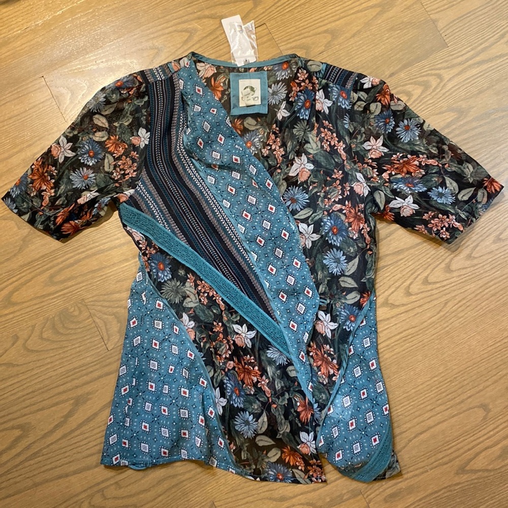 Floral sheer top